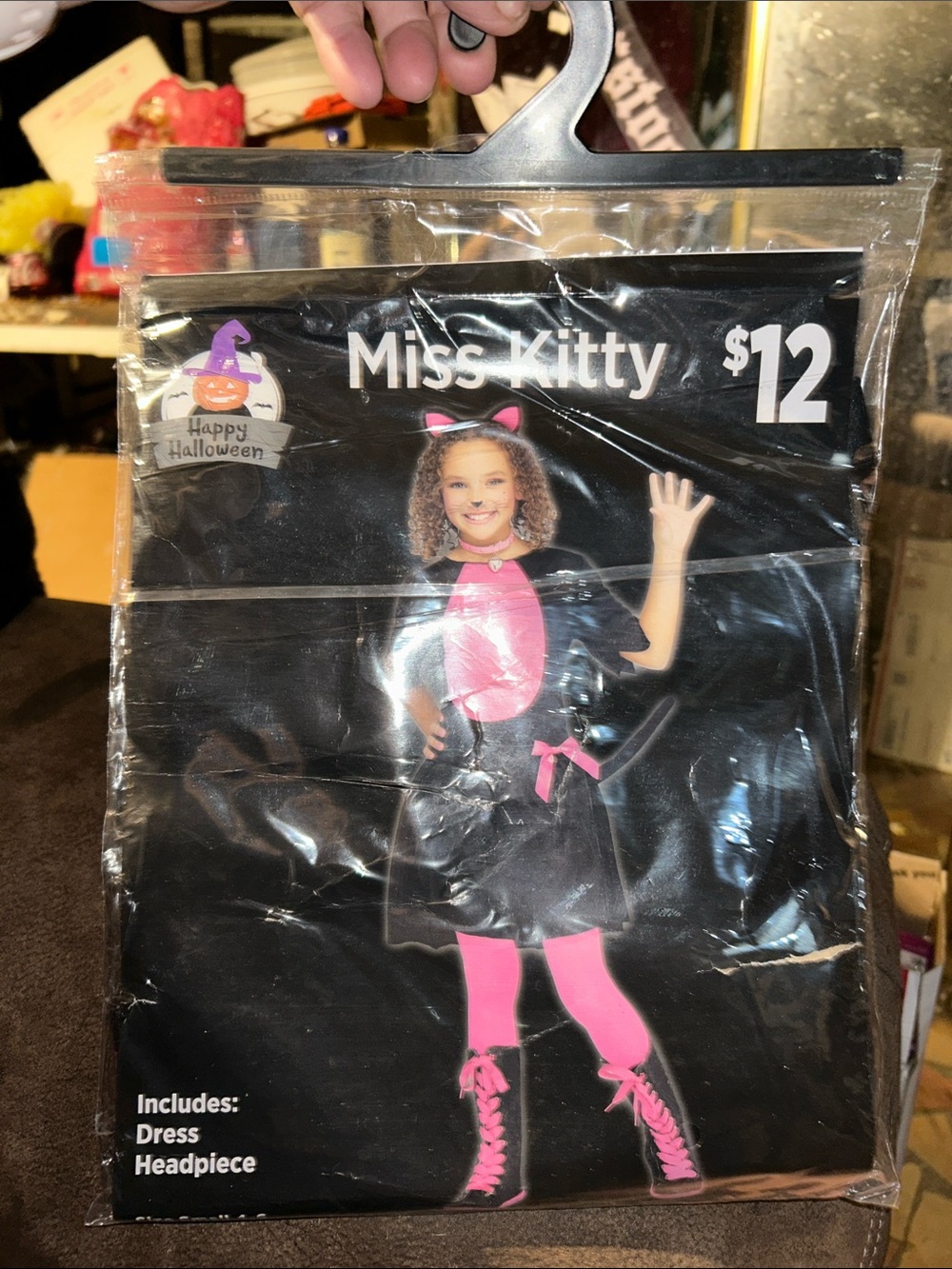 Black and Pink Girls' Costume